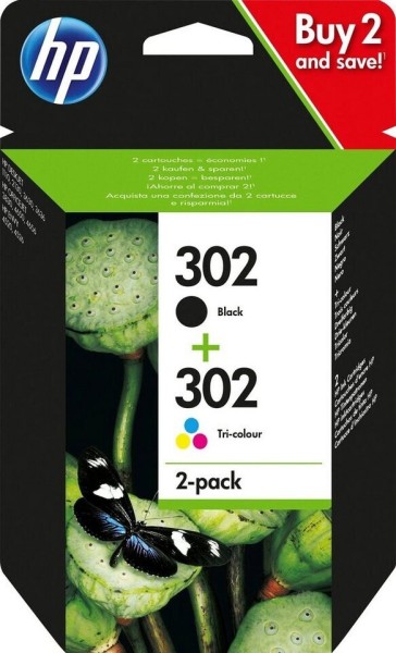 44950_Original_HP_302_Multipack_Tinte_Patrone_für_DeskJet_1110_2130_3630_3631_3632_3633_MHD