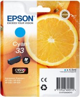 Original Epson Tinten Patrone 33 cyan für Expression 530 540 630 640 830 900