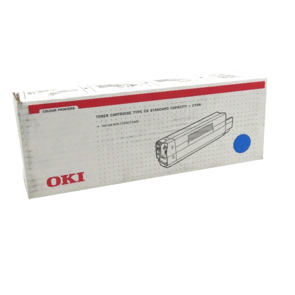 48695_Original_OKI_Toner_42804507_cyan_für_C_5200_5400_Neutrale_Schachtel